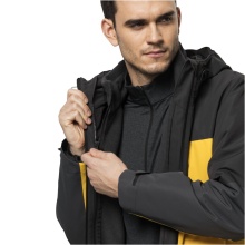 Jack Wolfskin Winterjacke 3in1 DNA Tundra (sehr warm, wind- und wasserdicht) gelb/schwarz Herren